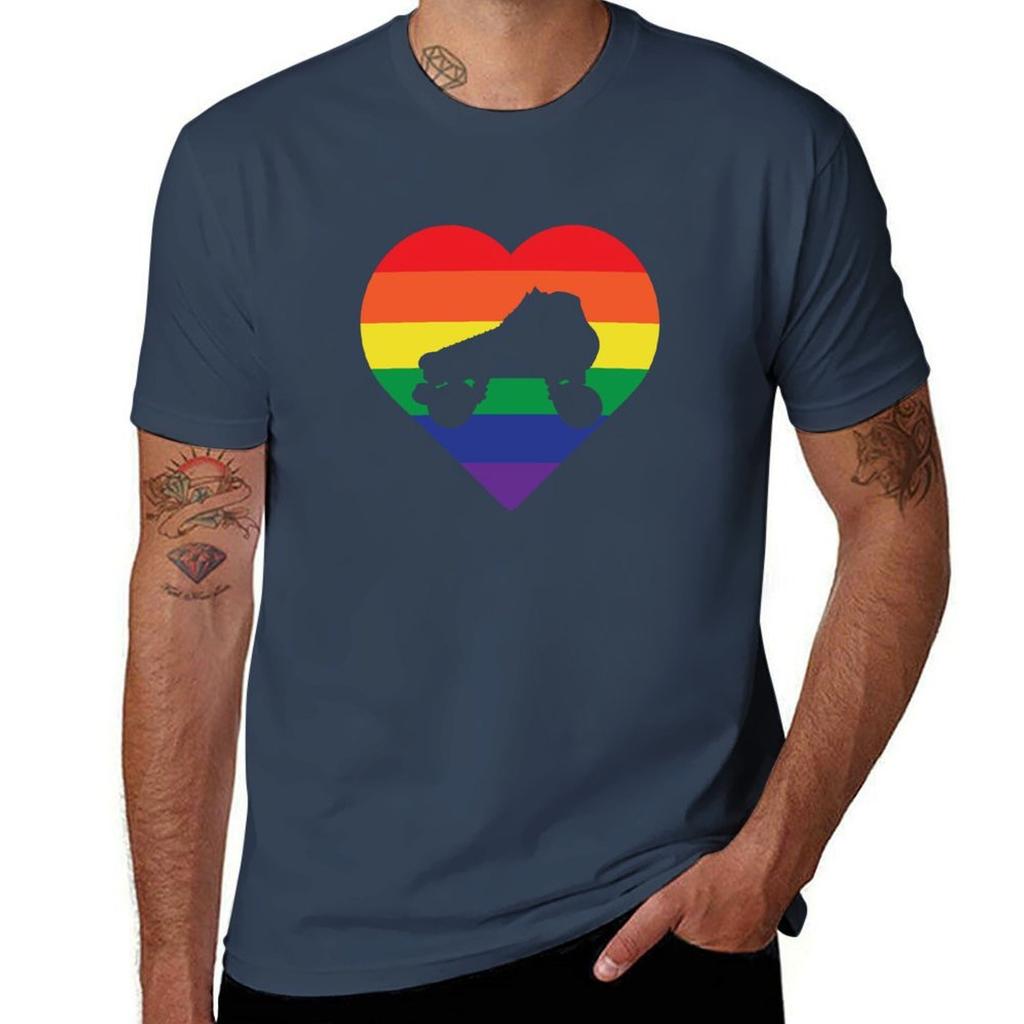 Pride Skate Design TShirt Large Size Short Sleeve TShirt