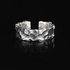 Retro Gothic Black Silver Color Irregular Metal Ring Men Vintage Y2k Aesthetics Geometry Open Rings For Women Punk Party Jewelry