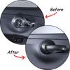 ABS Carbon Fiber Car Interior Door Handle Decoration Cover Stickers Trim For Fiat 500 Abarth 595 2010-2024 Auto Accessories