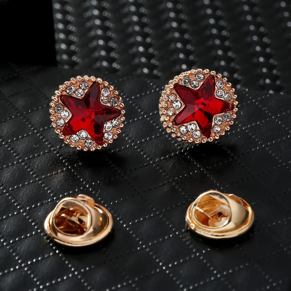 1 Pair Retro Collar Brooches Tree Leaf Wolf Rhinestone Fashion Lapel Pin For Men Women Shirts Suits Clothes Decor Jewelry Gift