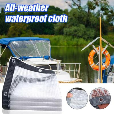 Bâche Transparente Imperméable Robuste Couverture Imperméable Protecteur Meubles de Jardin Accessoires Tente de Camping pour Plantes de Patio Henhous