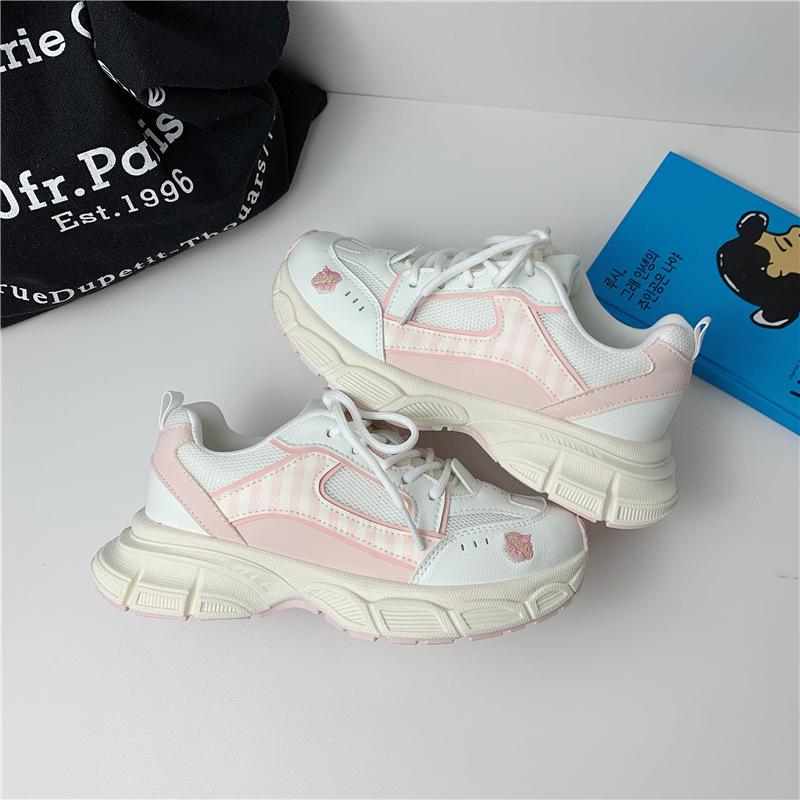 

Autumn mesh breathable dad shoes women s 2025 new original niche lightweight thick-soled fashion foreign casual shoes 40