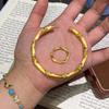 Jindian Has The Same Silk Feeling Exquisite Handmade Brushed Bamboo Bracelet Ring, High-End National Style High Bracelet