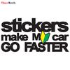 TRL682# 15x8cm styling stickers make my car go faster jdm pvc funny ...