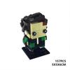 MOC Assembled Building Blocks Small Particles Kamado Tanjiro Square Head Puzzle Children's Building Block Toys