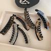 Acetic Acid Leopard Print Hair Clip Geometric Vertical Clip Creative Hairpin  Girl