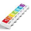 7-Grid Weekly Pill Organizer with Large Capacity and Secure Drawer Design