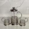 Heat-Resistant French Press Coffee Maker with Stainless Steel Filter & Bamboo Tea Infuser