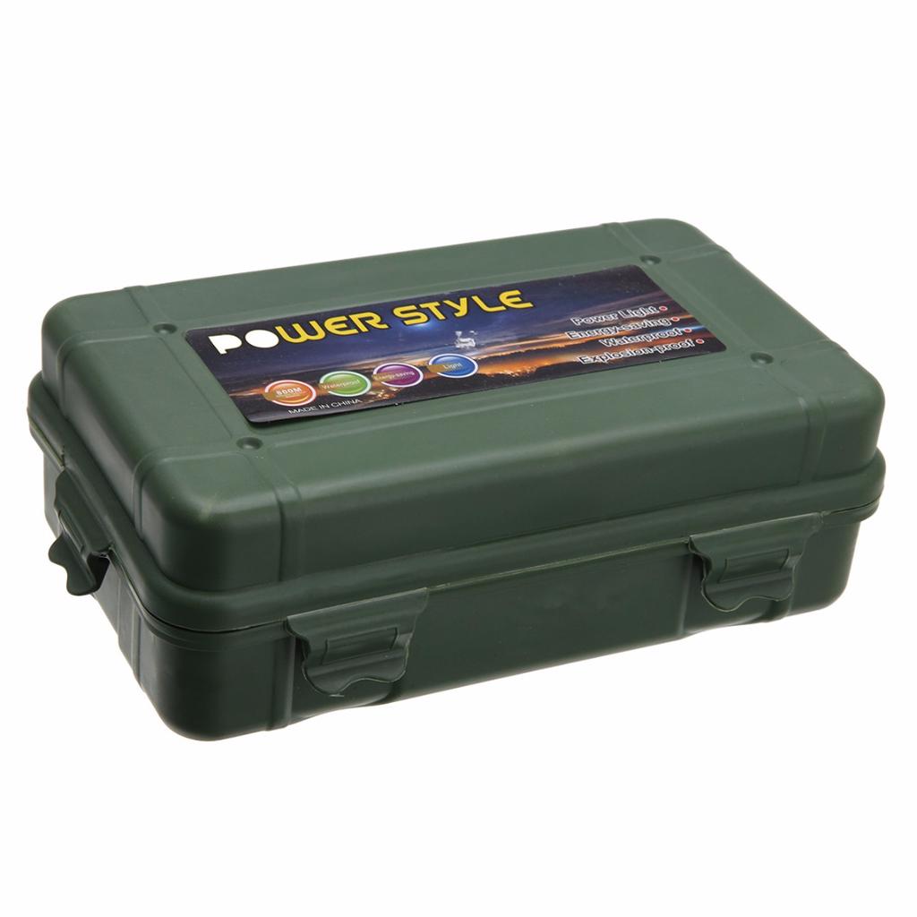 Tbest Small Waterproof Shockproof Airtight Survival Box Storage Container Case Carry Box Black