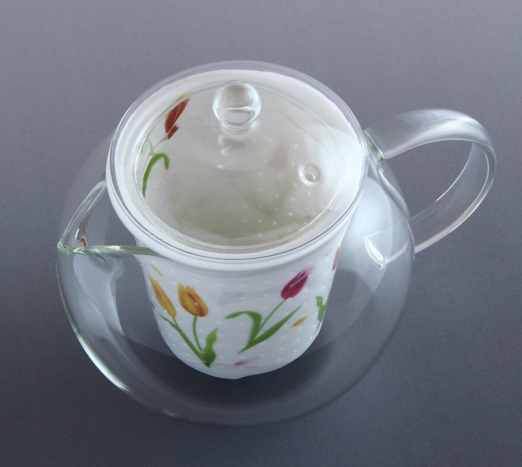 Arita Ware Celandine Glass Stylish Pot, April Birth Flower, Tulip, FC-550C