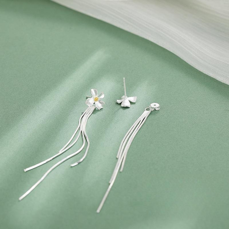 

Элегантный комплект из серии Gardenia, женские новые серьги-клипсы с цепочкой на ключицу, высококлассные чувственные кольца