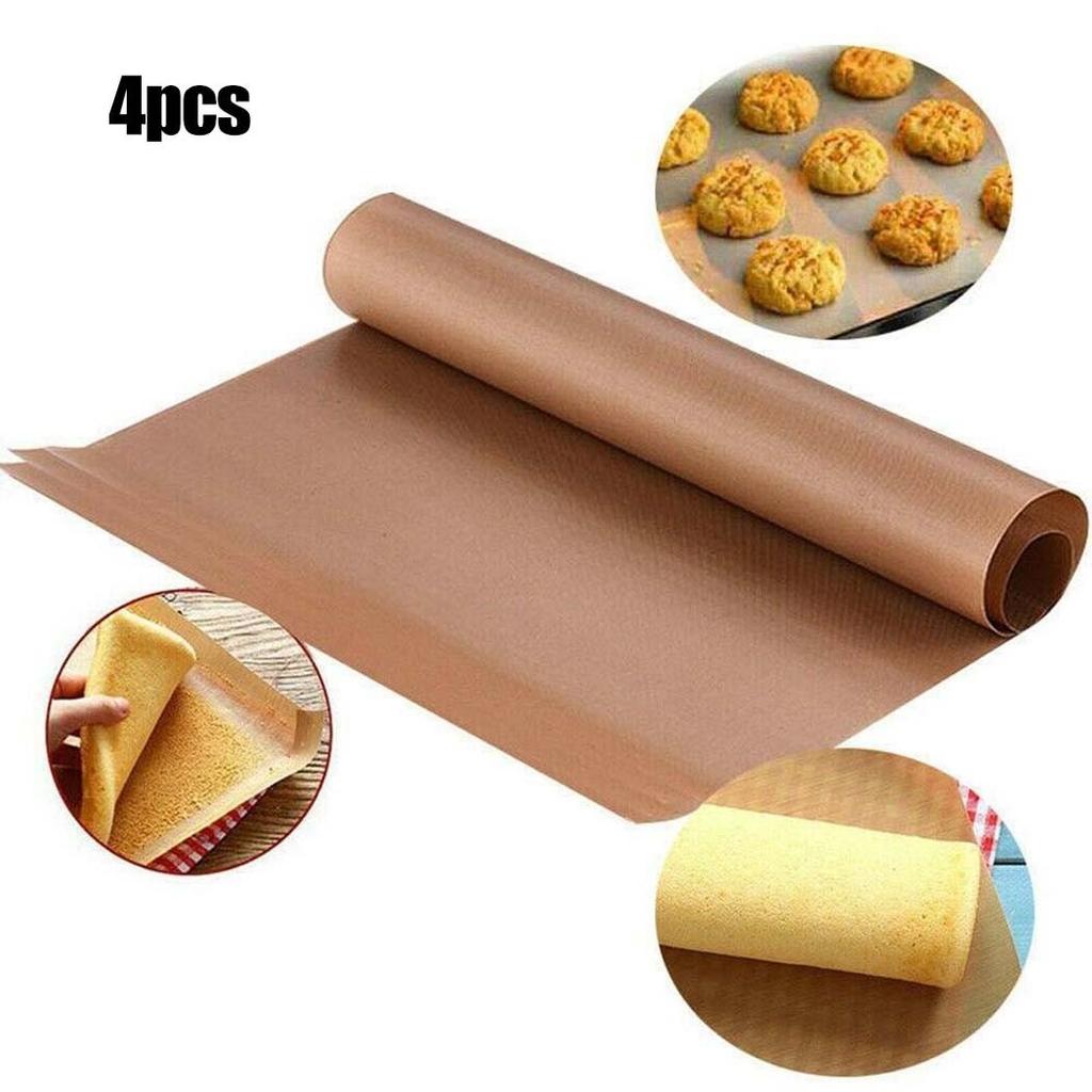 Reusable Grill Mats Set 40x30cm 4pcs Bakeware Macaron
