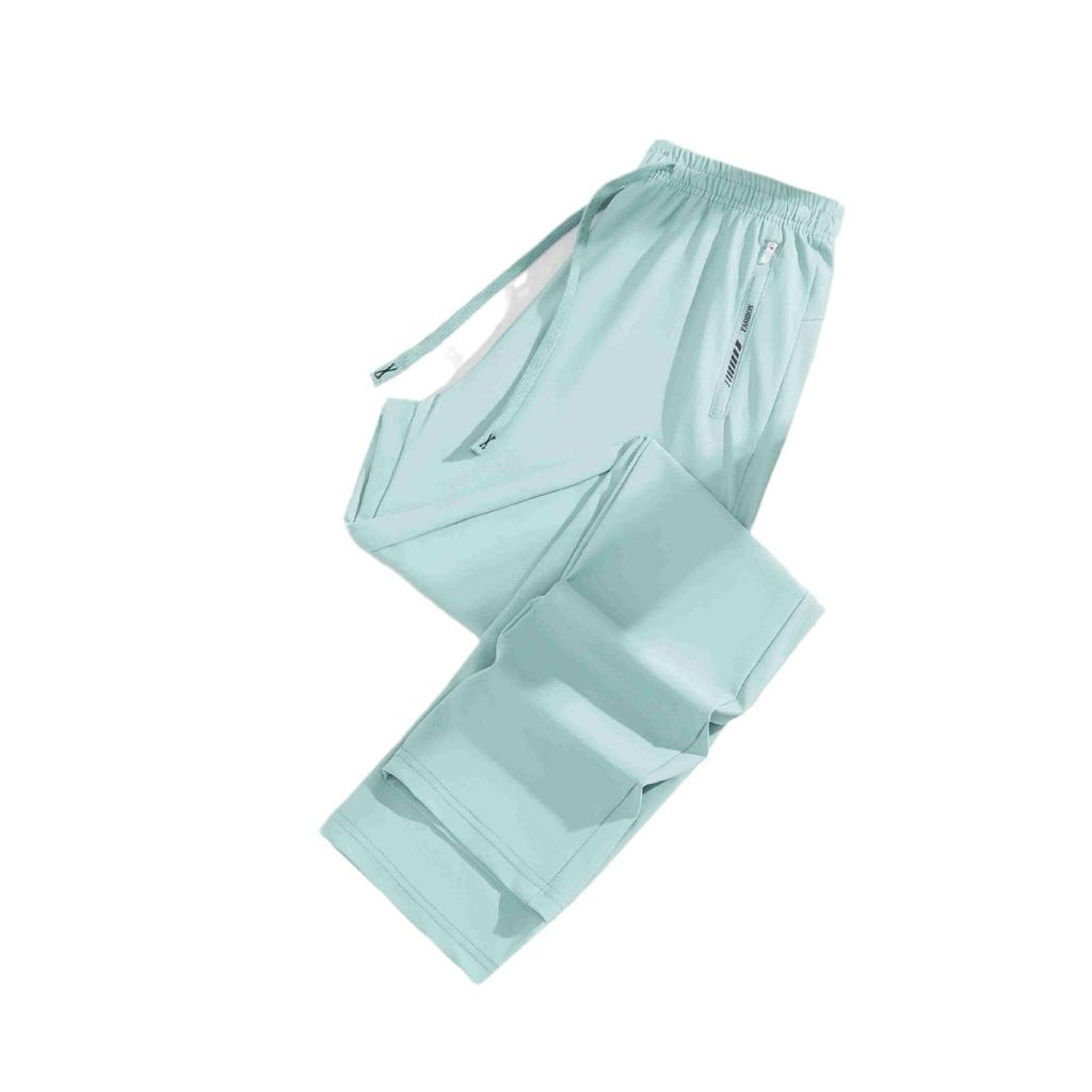 Unisex Ice Silk Sun Protection Quick-Dry Slim Wide-Leg Summer Pants