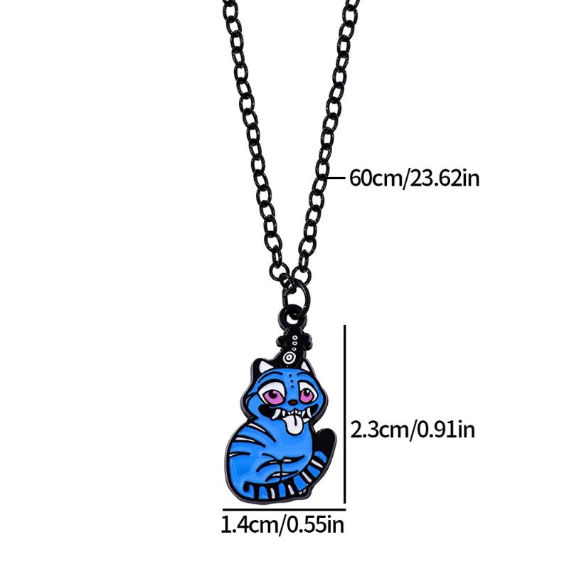 Kpop Demon Hunters Saja Boys Anime Necklace Cartoon Metal Pendant Creative Fashion Cosplay Jewelry Accessory Gift For Fans