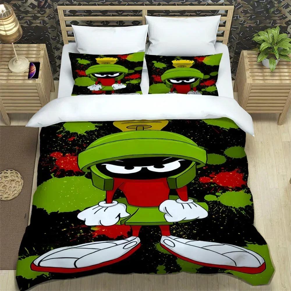 

Marvin The Martian Cartoon Bedding Sets exquisite bed supplies set duvet cover comforter set bedding set luxury birthday gift 135X200cm 2pcs