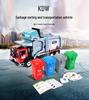 Cadywell 1:24 Garbage Sorting & Disposal Truck Model Toy, Alloy Material