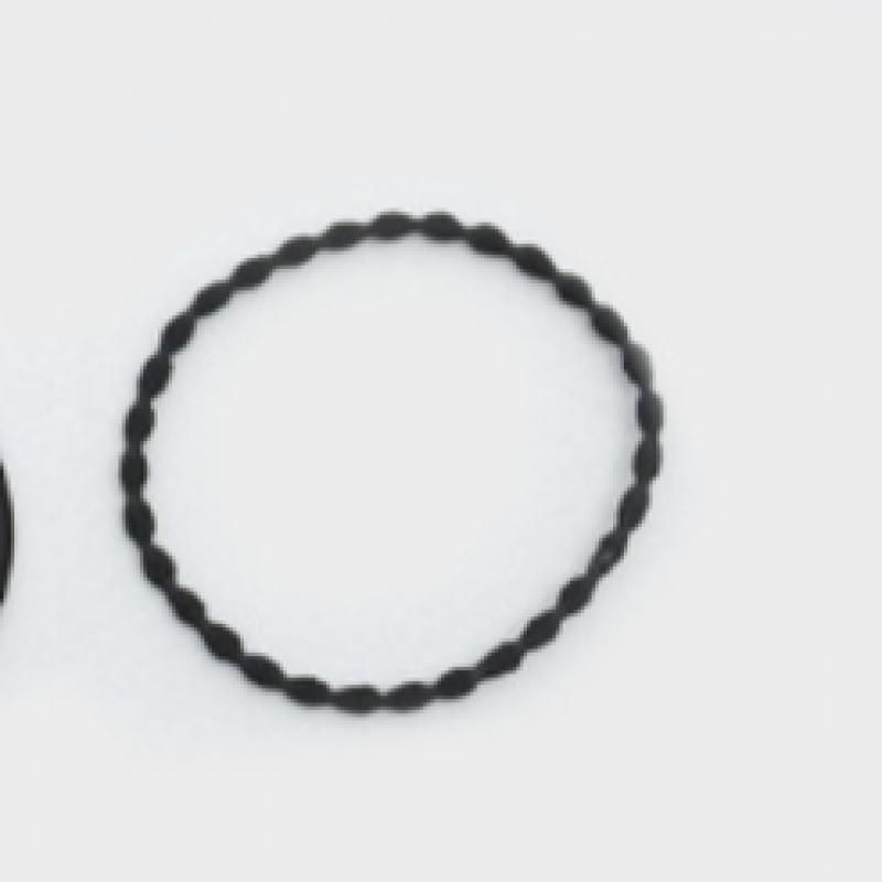 Daiso No Tip Black Hair Elastic Band  Pack Of 10