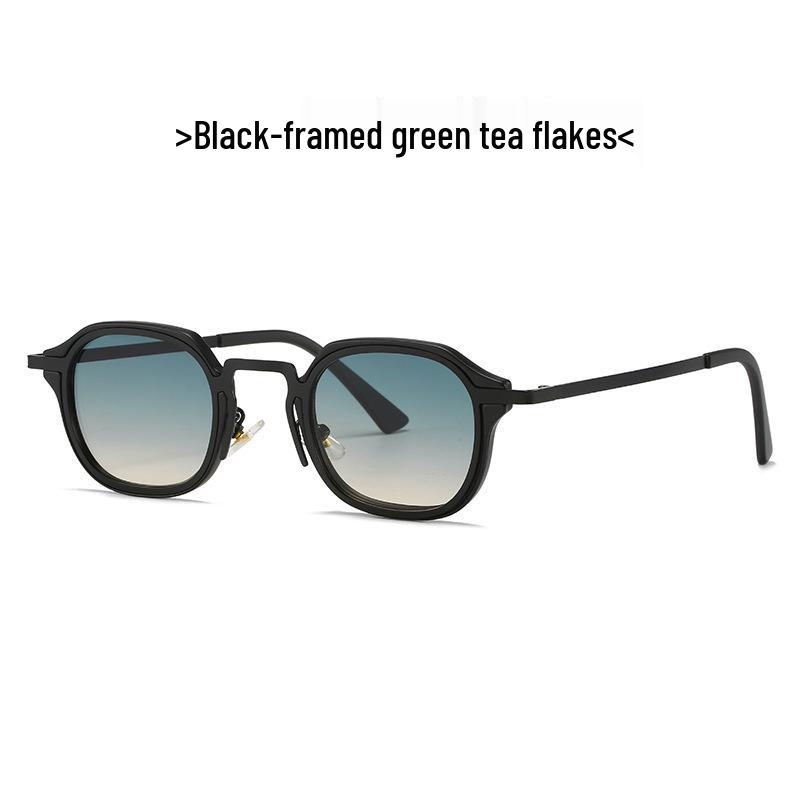 Trendy Women's Retro Round Frame Anti-UV Sunglasses