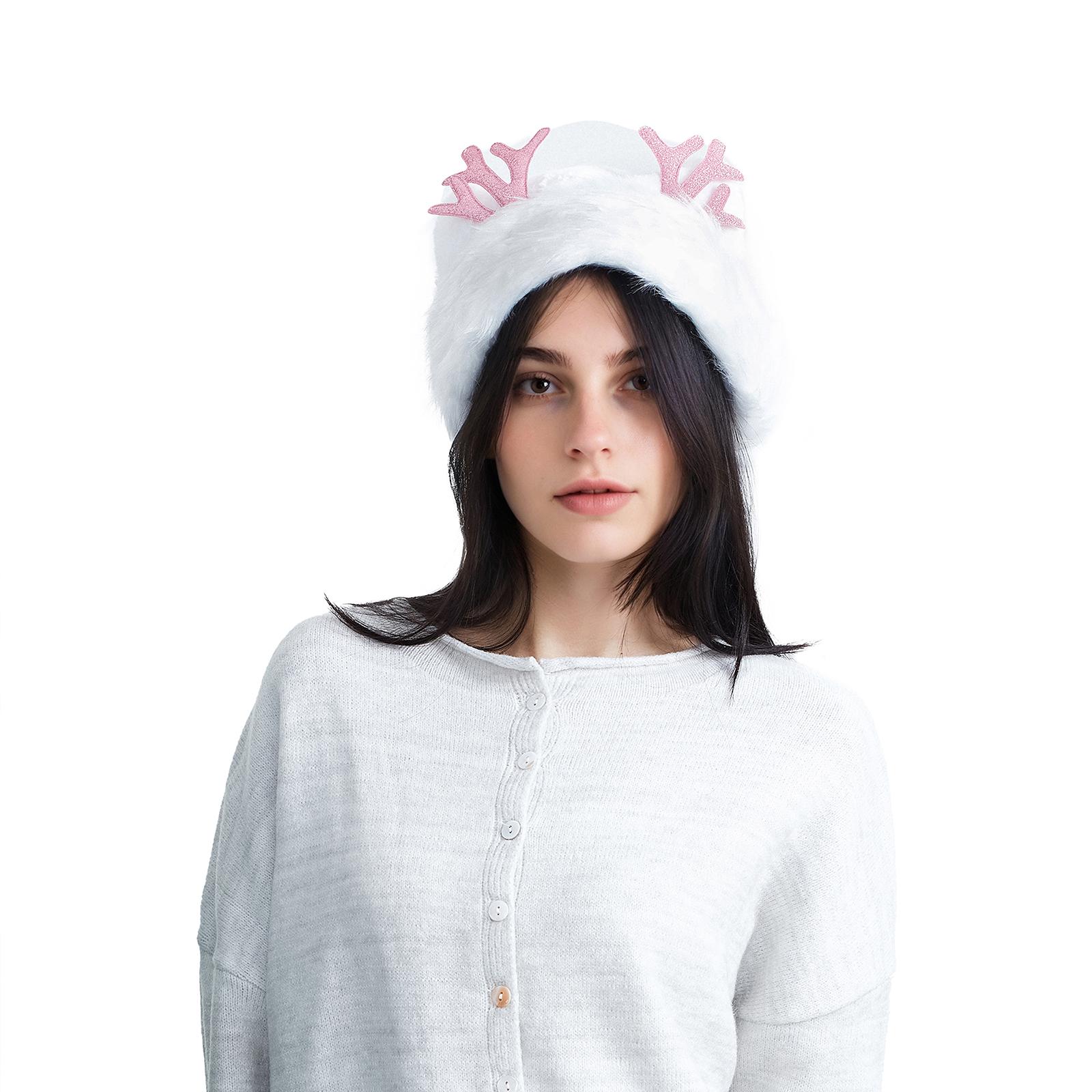 

Шапки Санты для взрослых и детей Рождественская шапка из рогов лося, блестки, снежинки, шапки Санты для вечеринок, шапки с помпонами 30cm*42cm золотой