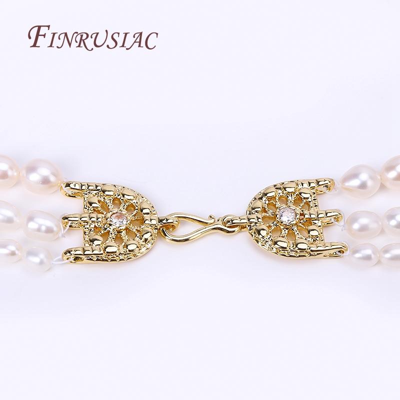 Chapado en Oro de 18K 3 Hilos Cierres Conectores Para Pulsera Collar Fabricación, Terminales Cierre Broche Hecho a Mano DIY Fabricación de Joyería