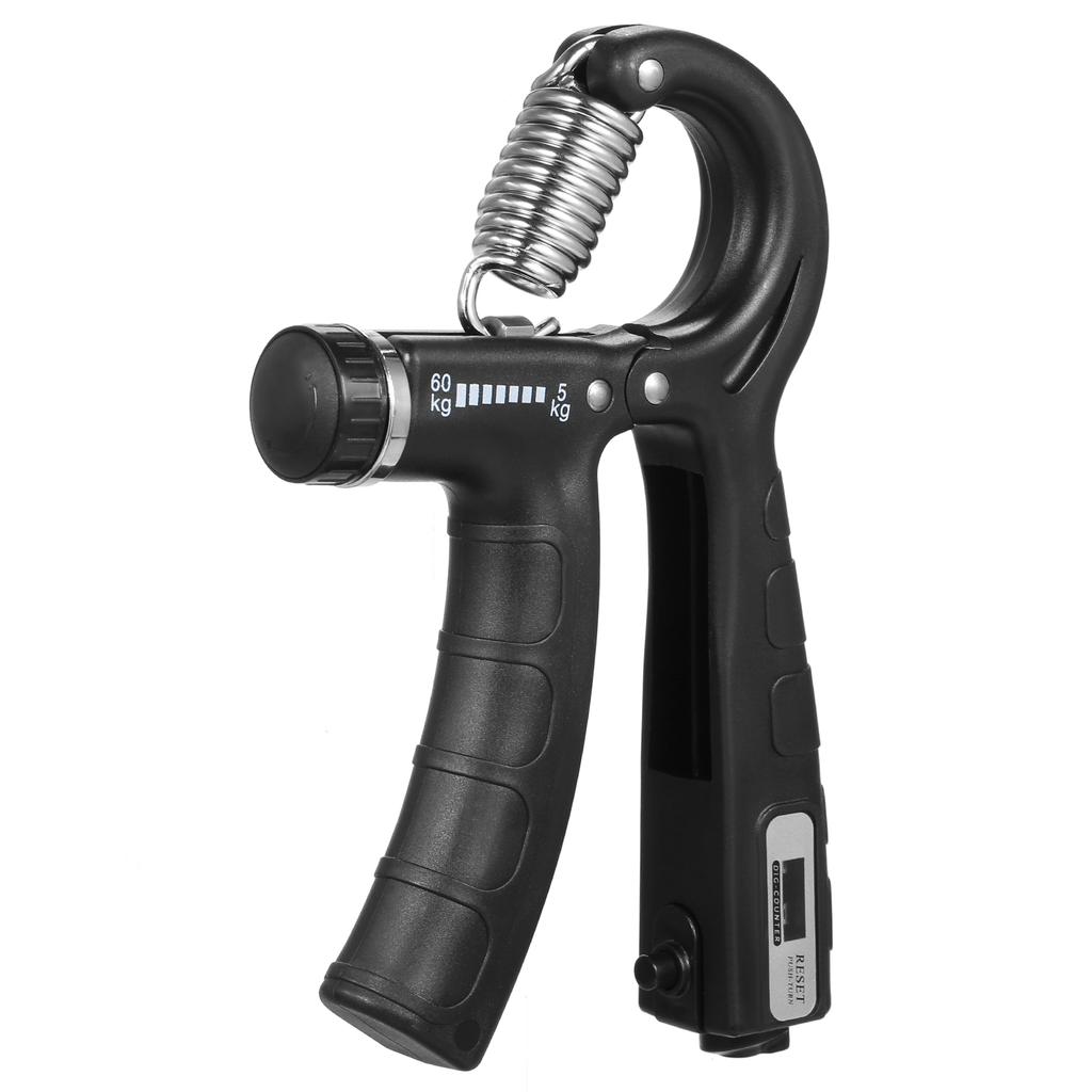 Handgriff-Stärkungsgerät mit Zähler, 5–60 kg, verstellbarer Widerstand, Fitness-Handtrainer für