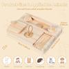 Wooden Enrichment Foraging Toy 6 In 1 Pet Hamsters Foraging Feeder Toy Puzzle Game Feeding Toys for Bunny Hamster Chinchilla Pet