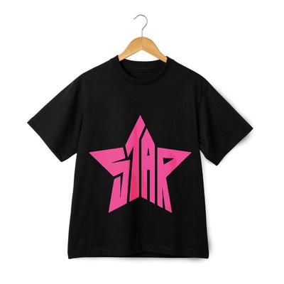 Star Custom Grafik T-Shirt - Retro Bold Trendiges Streetwear T-Shirt