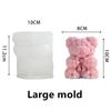 New Bear Silicone Candle Mold DIY Hug Heart Couple Bear Animal Candle Making Resin Soap Cake Mold Gifts Craft Home Decoration
