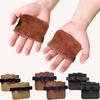 Durable And Safe Cowhide Weightlifting Gloves Four-Finger Palm Protection Anti-Slip Wear-Resistant Fitness Sports Training Palm Guard