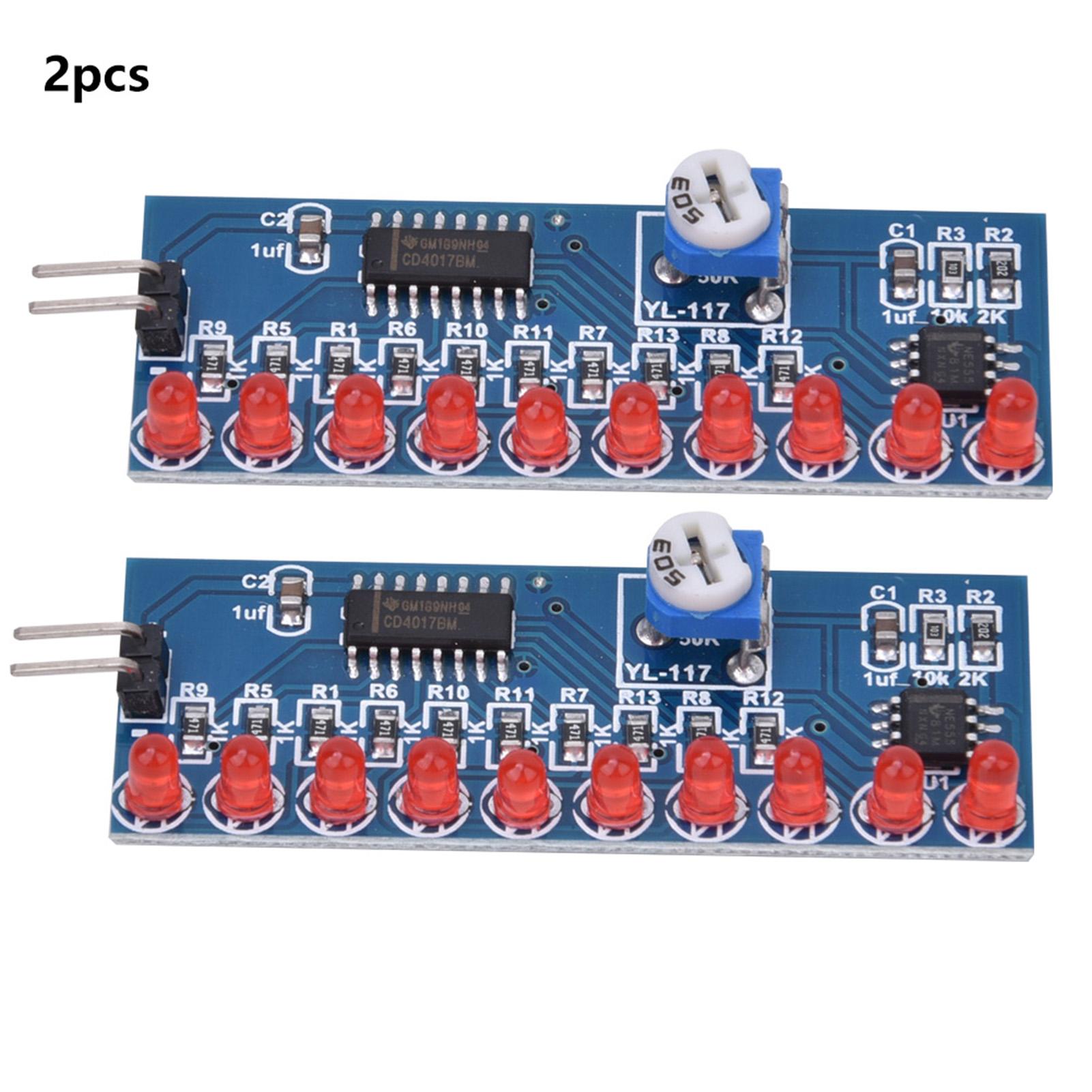 

2 шт. NE555+CD4017 LED Chaser Водяний світловий модуль DIY Kit Електронна схема
