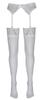 Cottelli LEGWEAR - Sexy Weiße Strümpfe mit Weißer Spitze 4
