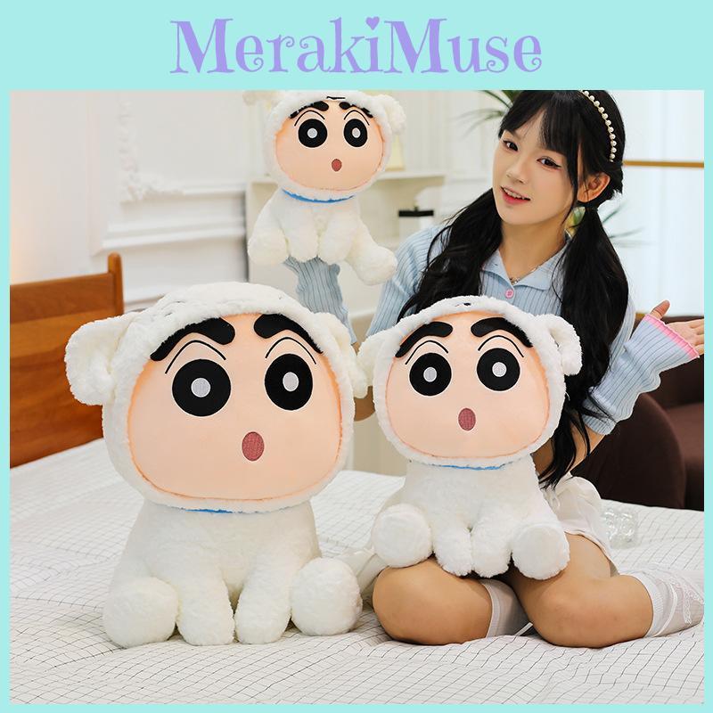 Crayon Shinchan Cute Dog Plush Toy With Pp Cotton Filling For Kids And Collectors