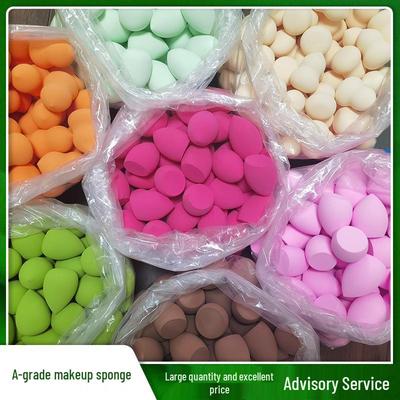 4x6cm A-Grade Water Drop Gourd Slant Cut Makeup Sponge Cushion Puff for Facial Cleansing