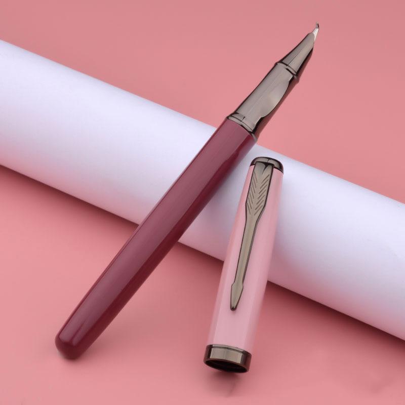 Metal Business Office Calligraphy Signature Fountain Pen Smooth Writing Student Practicing Pen