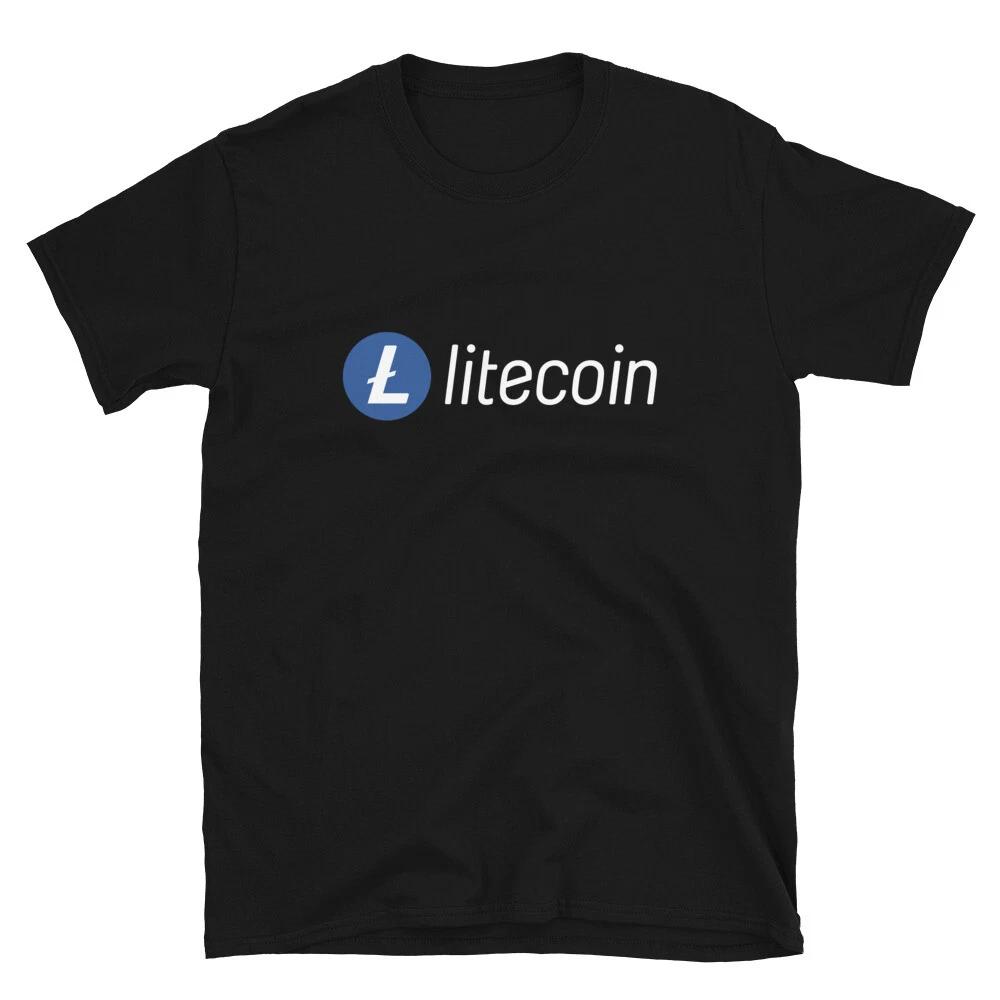 Litecoin Logo T- Shirt crypto trader gift tee M
