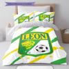 Club Leon Pattern Bedding,Quilt Set Quilt Cover Pillowcase Home Birthday Gift(1 * duvet cover + 2 * pillowcase, without core)