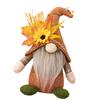 Thanksgiving Bend Hat Standing No Face Doll Ornament Bendable Hat No Face Gnome for Festival Atmosphere