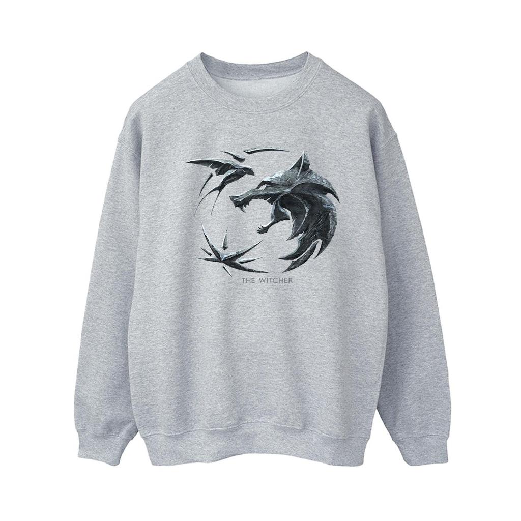 Netflix Womens/Ladies The Witcher Wolf Logo Sweatshirt