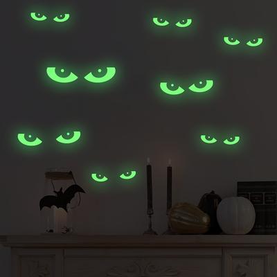 Halloween Luminous Wall Stickers Removable Fluorescent Sticker Peeping Eyes Stickers Glow Window Wall Decals