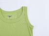 2025 Spring Women's European-American Ribbed Cotton Knitted Vest