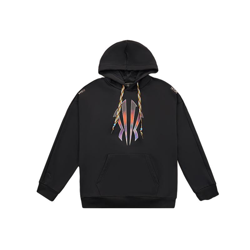Anta Толстовка с капюшоном из флиса Kyrie Basketball Series, унисекс, Basic-Black 172611706N-3 XL