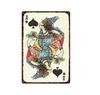 Vintage Poker Card Guitar Metal Tin Sign  Music Bar Garage Casino Wall Decor  Retro Iron Poster Plaque  Home Art Decoration
