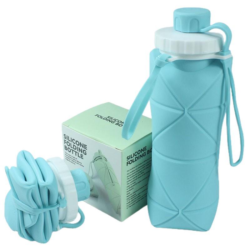 Portable Silicone Collapsible Water Bottle for Outdoor and Travel