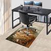 1pc cat flowers Carpet Office Rug Outdoor Mat Home Decor Area Carpet Festival Gift Office desk chair carpet