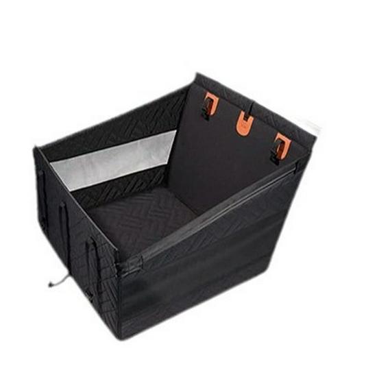 Pet Car Seat Mat: Reinforced Waterproof & Dirt-proof Dog/Cat Basket with Mesh