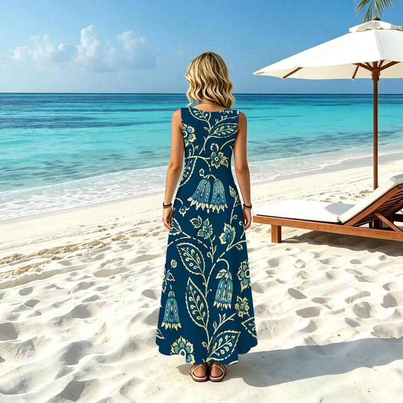 Sleeveless Loose Lightweight Summer Dress Casual Beach Vacation Style for Women