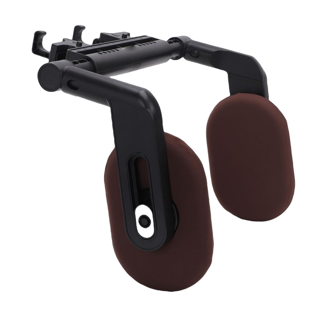 Car Headrest Pillow 3 Point Linkage Road Pal Head Neck Support Pillow Thickened for Vehicles Brown