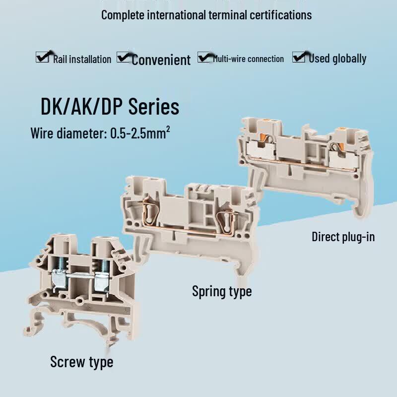 Diao Jiang DK2.5N-TR DIN Rail Screw Terminal Block