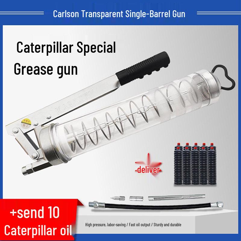 Carlson Zipper Grease Gun: Mini Excavator Chain Type Mechanical Lubricating Oil Bullet Gun