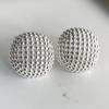 Xiaomi 925 Sterling Silver Vintage Earrings For Women Trendy Simple Round Hollow Earring Jewelry Prevent Allergy Party Accessories
